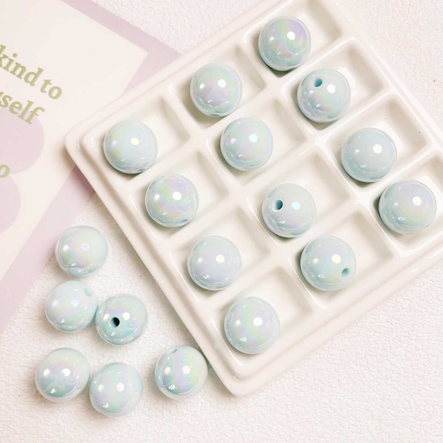 DIY Home Decor Bead Kit | Wooden & Acrylic Beads for Macrame Wall Hanging, Boho Style Craft Supplies for Home Decoration Projects