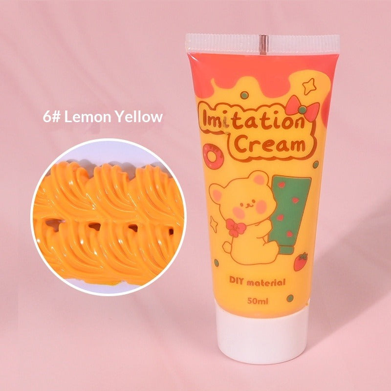 50g DIY Cream Glue | Handmade Craft Glue for Small Ornaments, Accessories & Simulated Decorations | High-Quality DIY Supplies