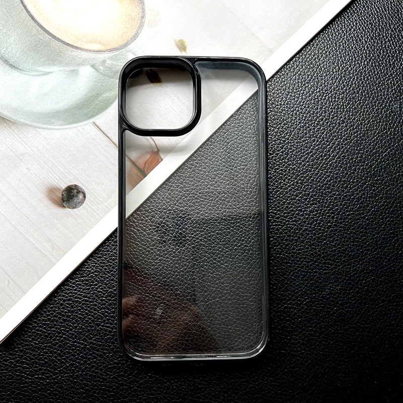 Diy groove mobile phone case suitable for glue cream glue special transparent case