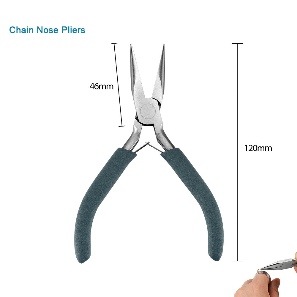 Mini Jewelry Pliers 55 Steel/Chrome Vanadium Steel Handmade Pliers Pointed Nozzle Round Nozzle Bevel Pliers High Quality Jewelry Pliers
