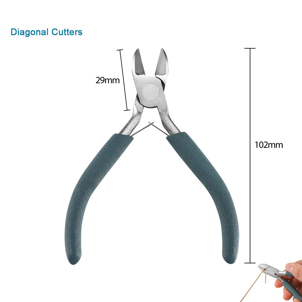 Mini Jewelry Pliers 55 Steel/Chrome Vanadium Steel Handmade Pliers Pointed Nozzle Round Nozzle Bevel Pliers High Quality Jewelry Pliers