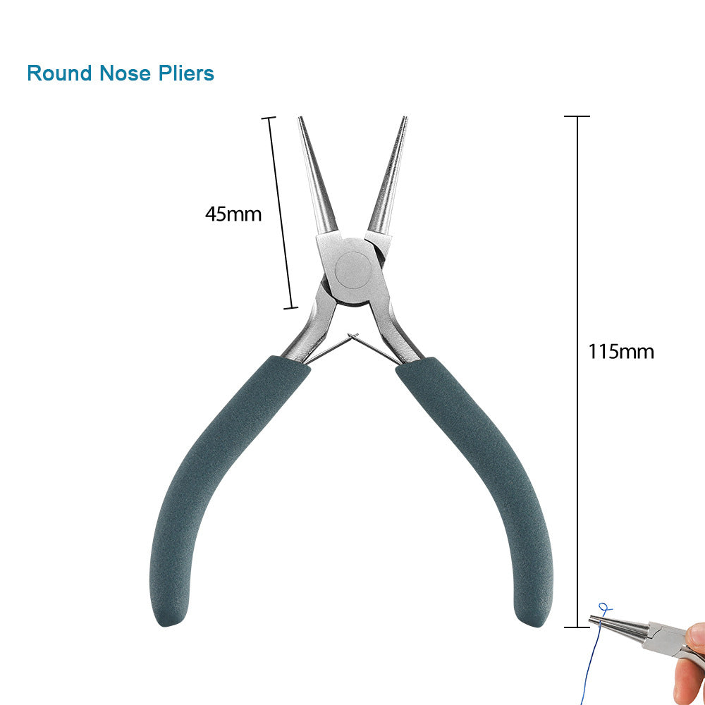 Mini Jewelry Pliers 55 Steel/Chrome Vanadium Steel Handmade Pliers Pointed Nozzle Round Nozzle Bevel Pliers High Quality Jewelry Pliers