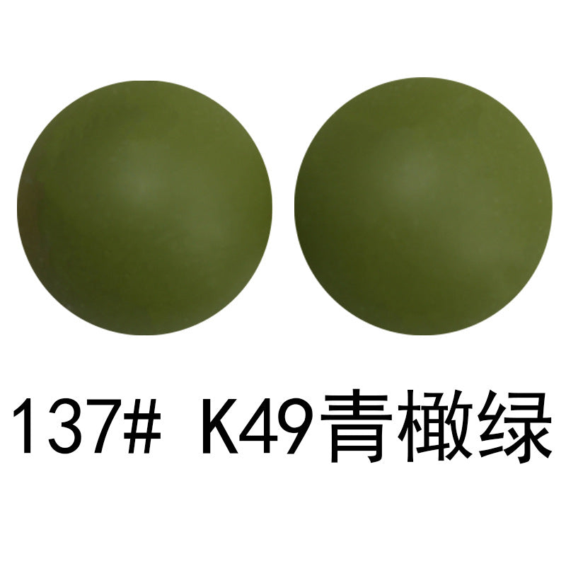 严选硅胶珠子圆珠15mm糖果色硅胶珠婴儿食品级diy奶嘴链