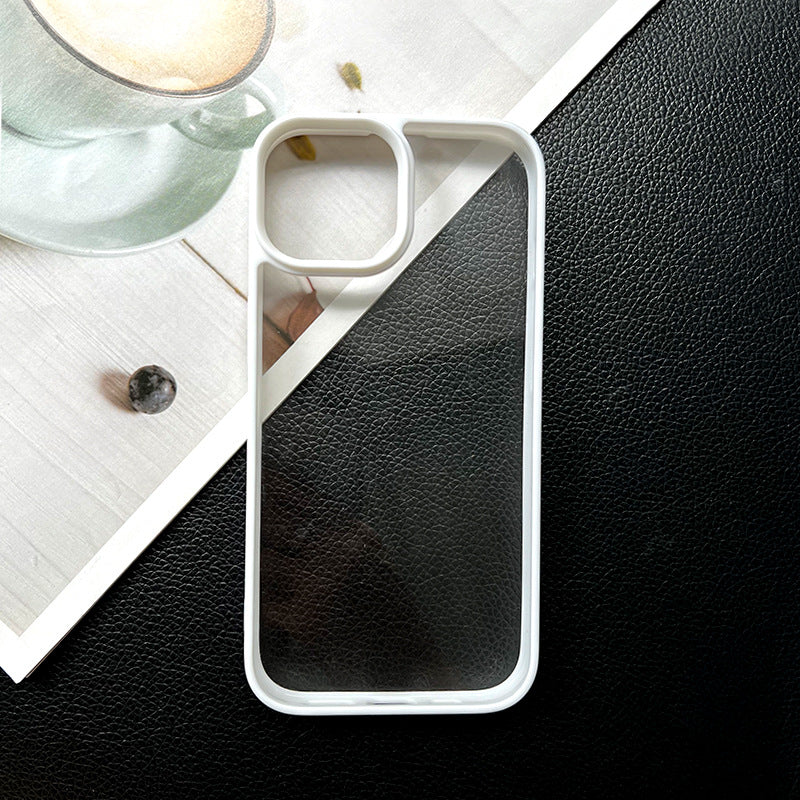 Diy groove mobile phone case suitable for glue cream glue special transparent case