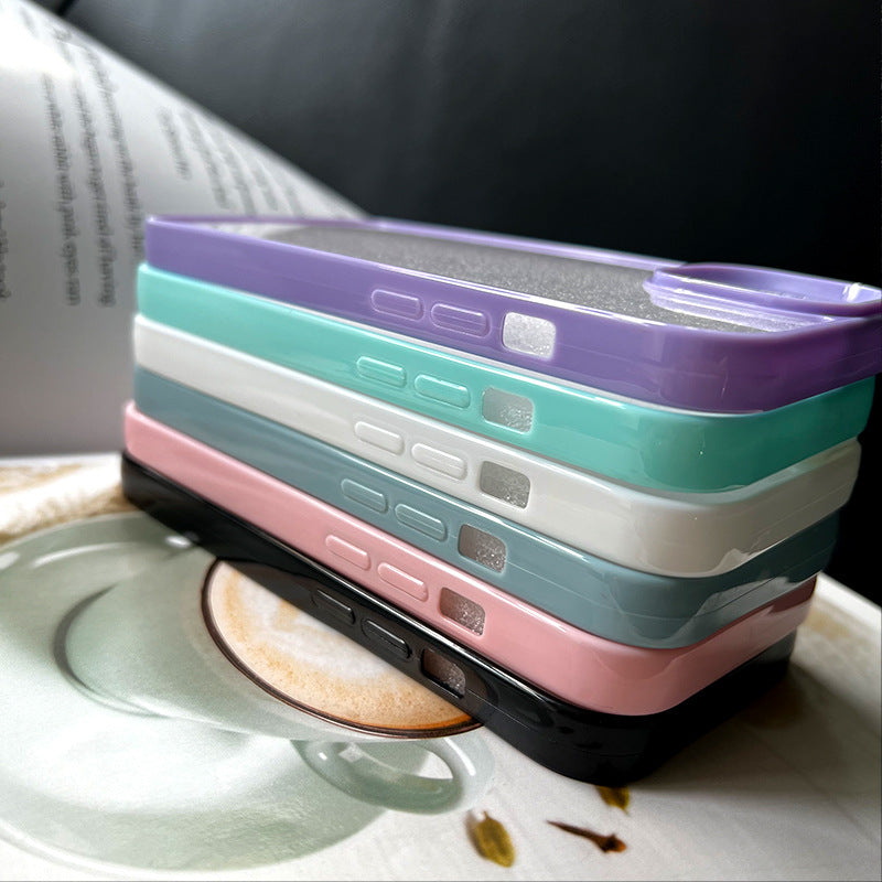 Diy groove mobile phone case suitable for glue cream glue special transparent case