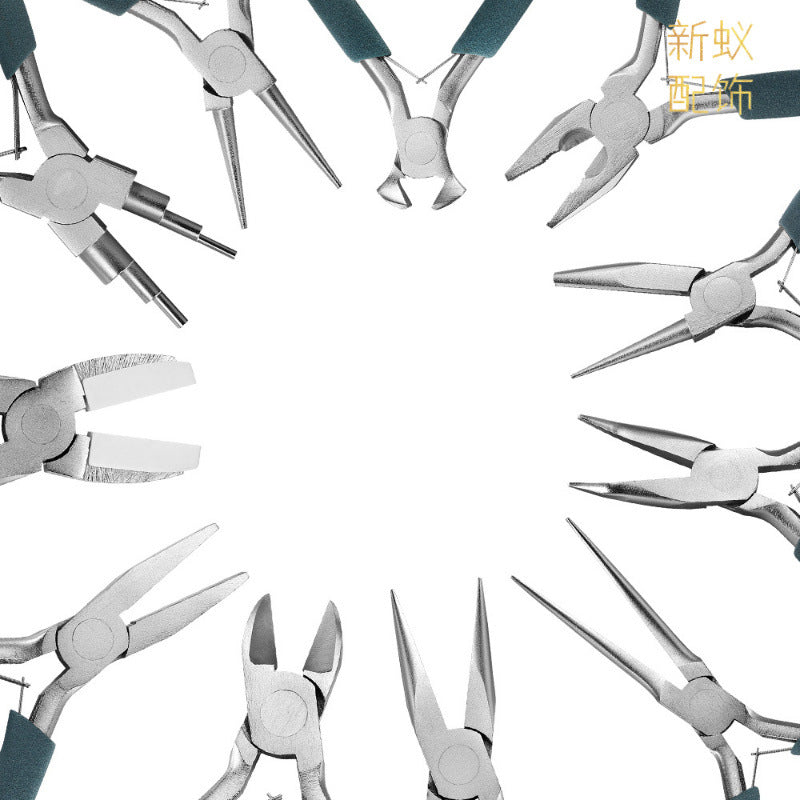 Mini Jewelry Pliers 55 Steel/Chrome Vanadium Steel Handmade Pliers Pointed Nozzle Round Nozzle Bevel Pliers High Quality Jewelry Pliers
