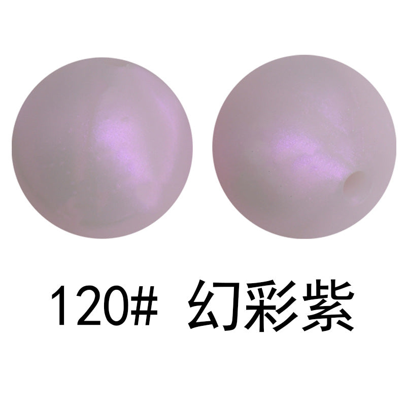 严选硅胶珠子圆珠15mm糖果色硅胶珠婴儿食品级diy奶嘴链