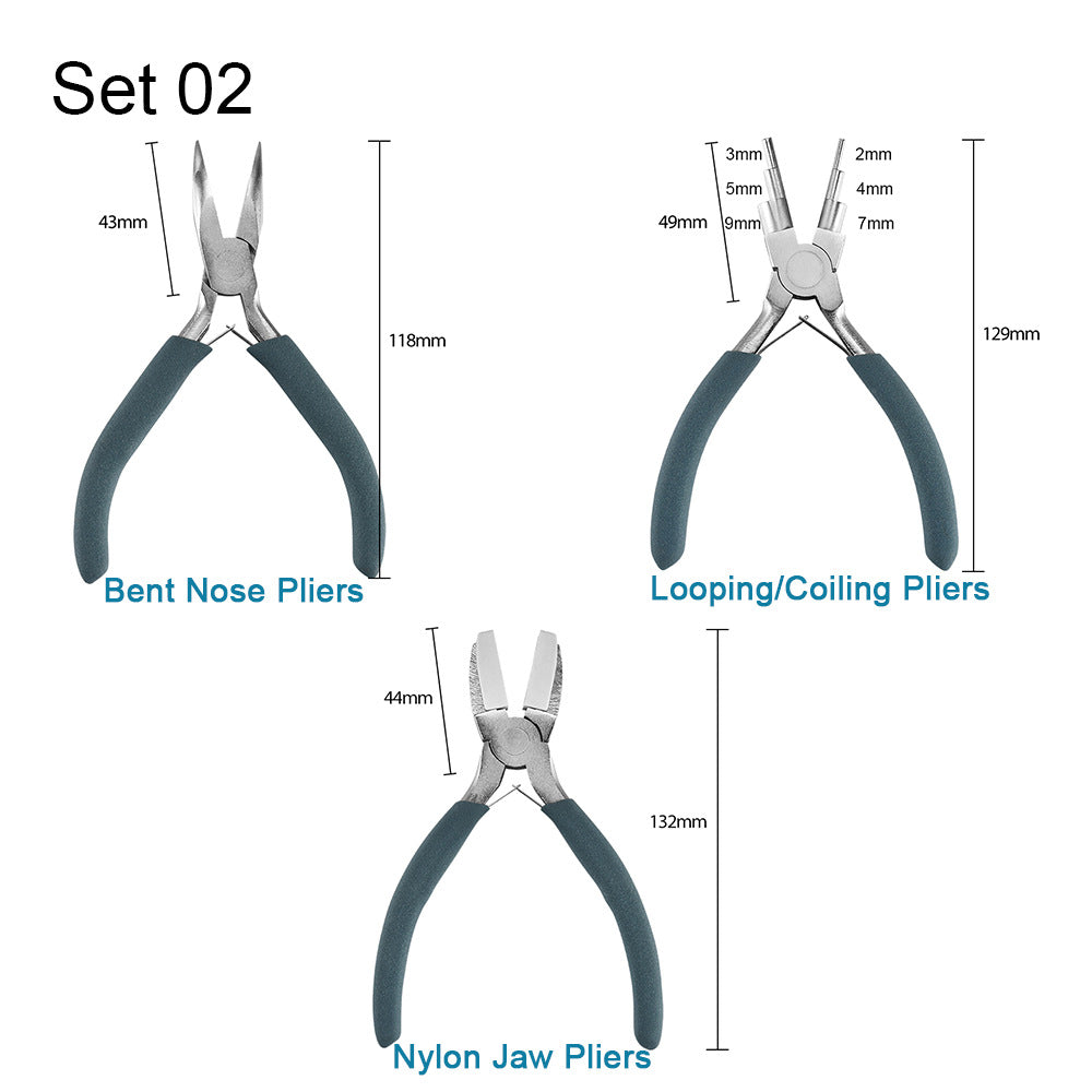 Mini Jewelry Pliers 55 Steel/Chrome Vanadium Steel Handmade Pliers Pointed Nozzle Round Nozzle Bevel Pliers High Quality Jewelry Pliers