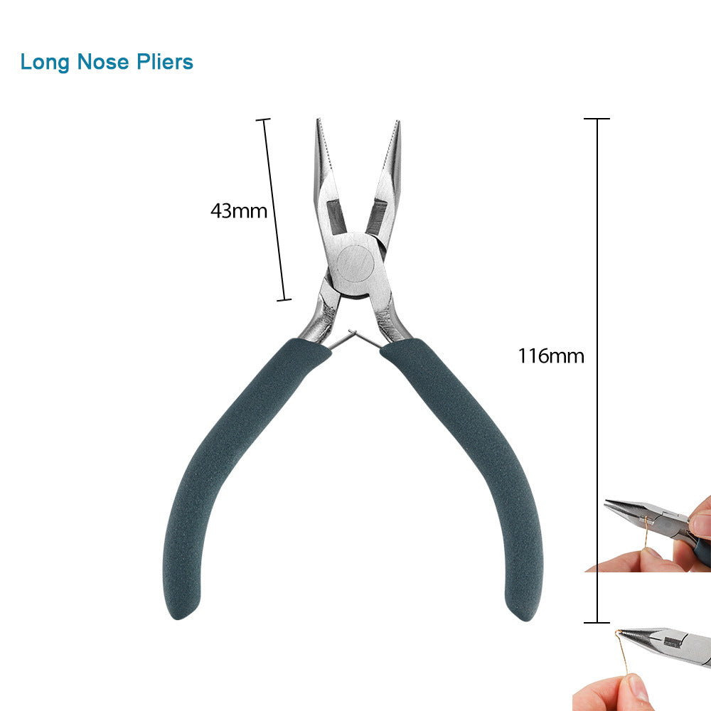 Mini Jewelry Pliers 55 Steel/Chrome Vanadium Steel Handmade Pliers Pointed Nozzle Round Nozzle Bevel Pliers High Quality Jewelry Pliers