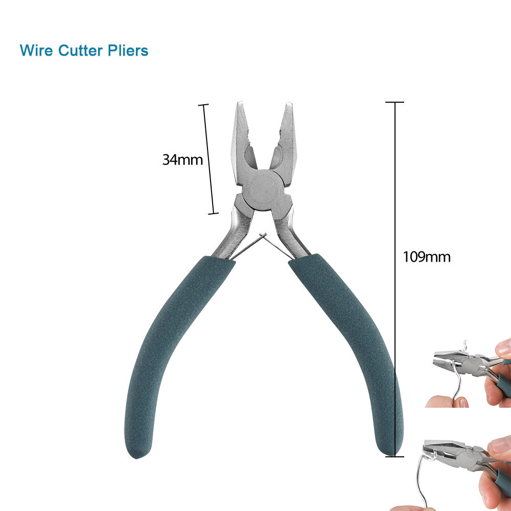 Mini Jewelry Pliers 55 Steel/Chrome Vanadium Steel Handmade Pliers Pointed Nozzle Round Nozzle Bevel Pliers High Quality Jewelry Pliers