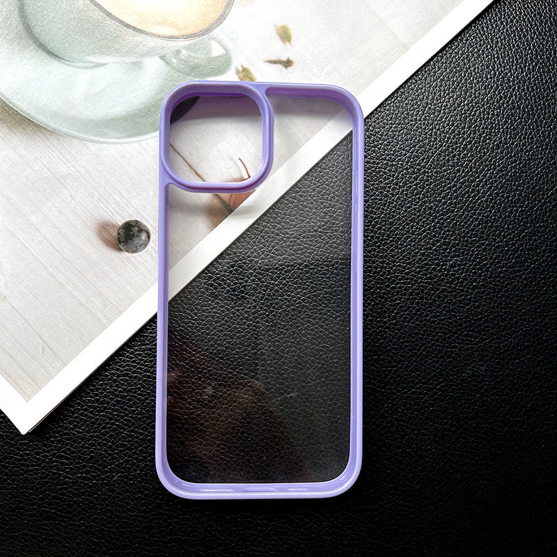 Diy groove mobile phone case suitable for glue cream glue special transparent case