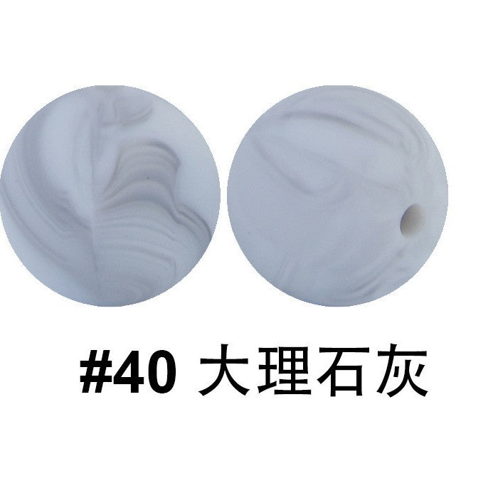 严选硅胶珠子圆珠15mm糖果色硅胶珠婴儿食品级diy奶嘴链