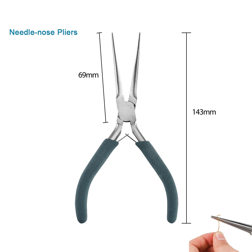 Mini Jewelry Pliers 55 Steel/Chrome Vanadium Steel Handmade Pliers Pointed Nozzle Round Nozzle Bevel Pliers High Quality Jewelry Pliers