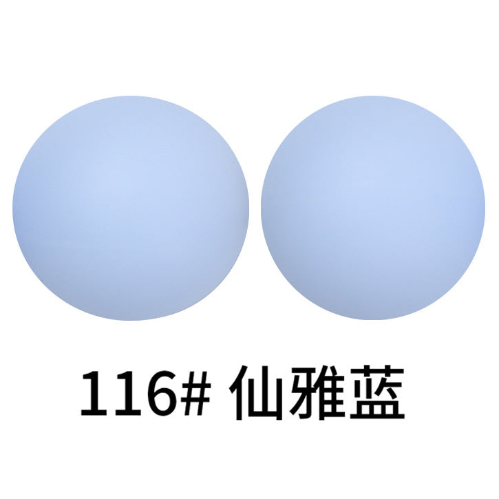 严选硅胶珠子圆珠15mm糖果色硅胶珠婴儿食品级diy奶嘴链