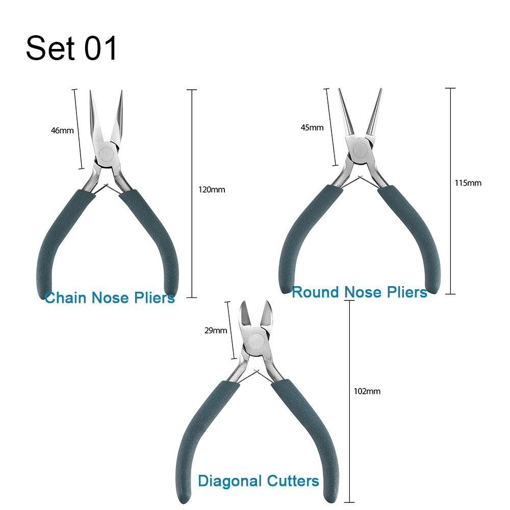 Mini Jewelry Pliers 55 Steel/Chrome Vanadium Steel Handmade Pliers Pointed Nozzle Round Nozzle Bevel Pliers High Quality Jewelry Pliers