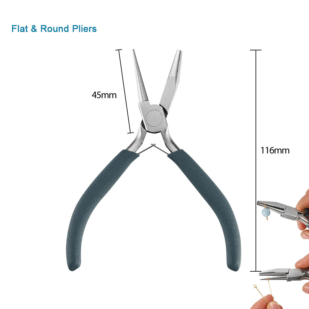 Mini Jewelry Pliers 55 Steel/Chrome Vanadium Steel Handmade Pliers Pointed Nozzle Round Nozzle Bevel Pliers High Quality Jewelry Pliers
